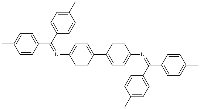 N,N'-([1,1'-biphenyl]-4,4'-diyl)bis(1,1-di-p-tolylmethanimine) Structure