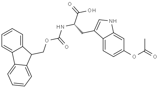 L-Tryptophan, 6-(acetyloxy)-N-[(9H-fluoren-9-ylmethoxy)carbonyl]-|