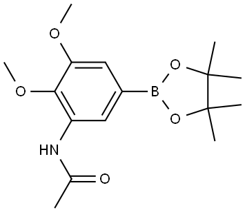 N-(2,3-Dimethoxy-5-(4,4,5,5-tetramethyl-1,3,2-dioxaborolan-2-yl)phenyl)acetamide Structure