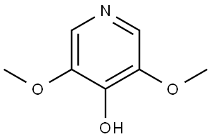 3,5-二甲氧基4-吡啶醇- 结构式