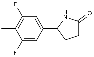 5-(3,5-difluoro-4-methylphenyl)pyrrolidin-2-one Structure