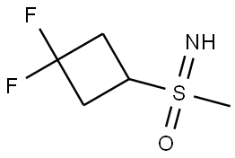 (3,3-Difluorocyclobutyl)(imino)(methyl)-l6-sulfanone Struktur