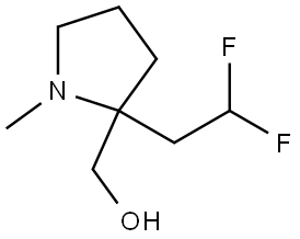 (2-(2,2-Difluoroethyl)-1-methylpyrrolidin-2-yl)methanol Struktur