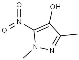 1,3-二甲基-5-硝基-1H-吡唑-4-醇,3018826-35-9,结构式