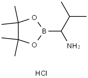 1-(4,4,5,5-TETRAMETHYL-1,3,2-DIOXABOROLAN-2-YL)BUTYLAMINE HYDROCHLORIDE 结构式