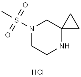 7-(Methylsulfonyl)-4,7-diazaspiro[2.5]octane hydrochloride Structure