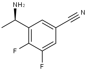 (R)-3-(1-氨乙基)-4,5-二氟苯腈,3023037-20-6,结构式