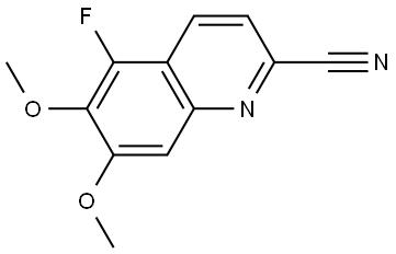 5-Fluoro-6,7-dimethoxyquinoline-2-carbonitrile Structure