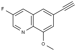 6-Ethynyl-3-fluoro-8-methoxyquinoline Structure