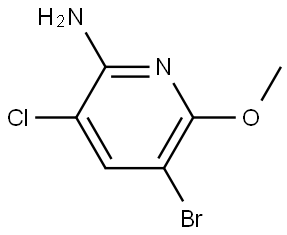 5-Bromo-3-chloro-6-methoxypyridin-2-amine Structure