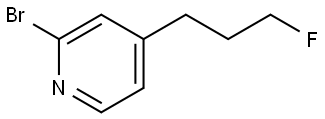 2-溴-4-(3-氟丙基)吡啶 结构式