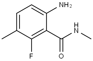 6-Amino-2-fluoro-N,3-dimethylbenzamide Struktur