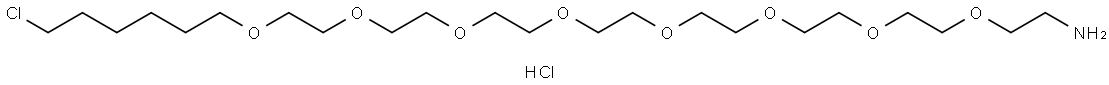 氯-C6-八聚乙二醇-氨基盐酸盐 结构式