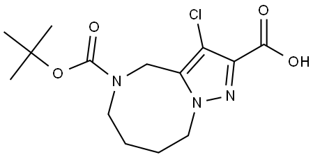 3024070-71-8 5-(叔丁氧羰基)-3-氯-4,5,6,7,8,9-六氢吡唑并[1,5-A][1,4]重氮辛-2-羧酸