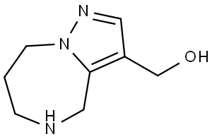 (5,6,7,8-Tetrahydro-4H-pyrazolo[1,5-a][1,4]diazepin-3-yl)methanol Structure
