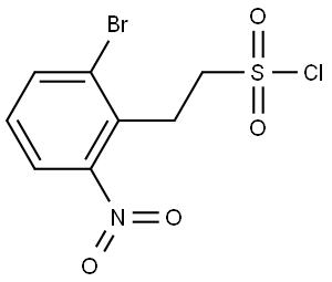 2-(2-溴-6-硝基苯基)乙磺酰氯, 3024290-79-4, 结构式