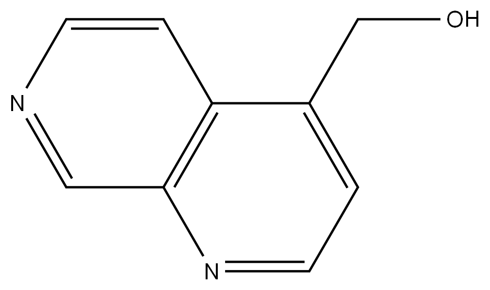 (1,7-萘啶-4-基)甲醇 结构式