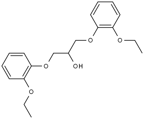 2-Propanol, 1,3-bis(2-ethoxyphenoxy)- Struktur