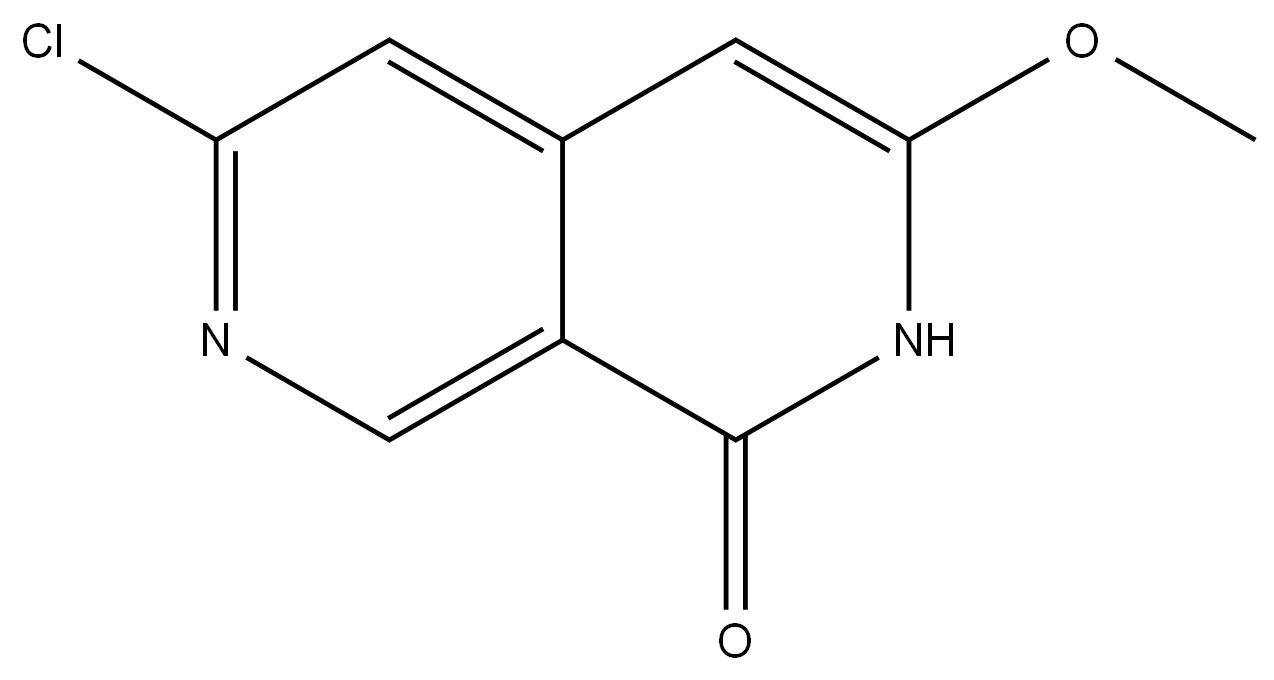 6-氯-3-甲氧基-2,7-萘啶-1(2H)-酮 结构式