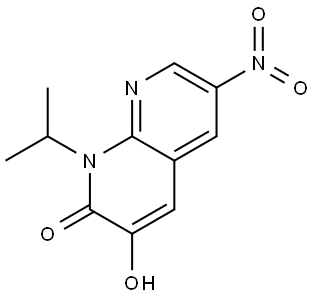 3-羟基-1-异丙基-6-硝基-1,8-萘啶-2(1H)-酮 结构式