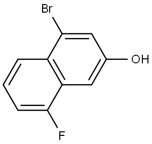 4-溴-8-氟萘-2-醇 结构式