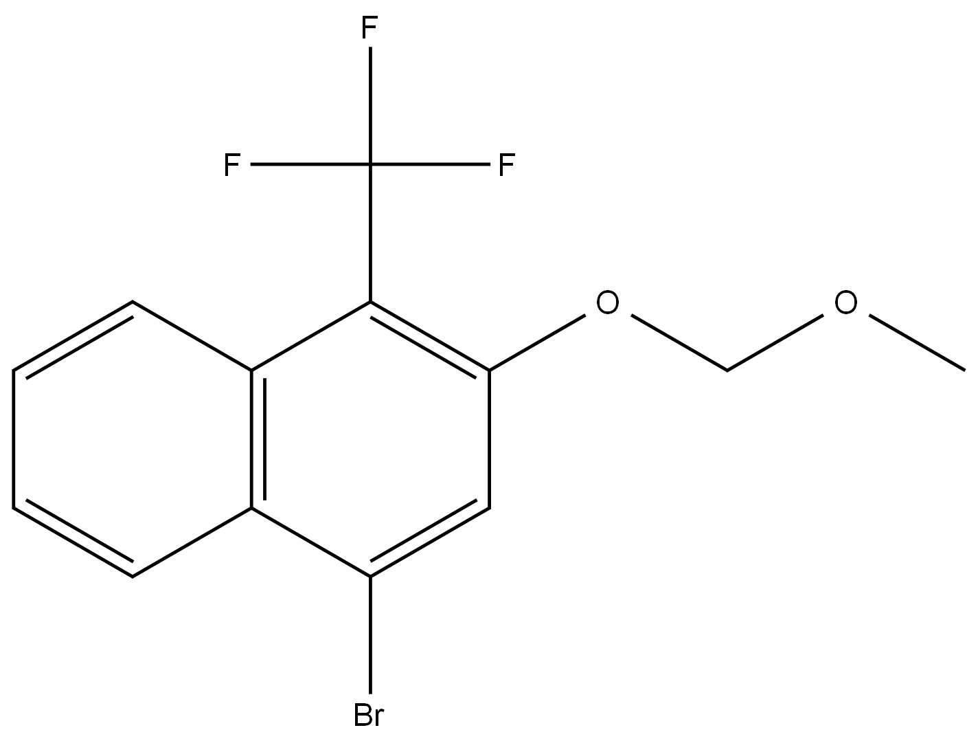 4-溴-2-(甲氧基甲氧基)-1-(三氟甲基)萘 结构式