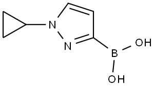 (1-Cyclopropyl-1H-pyrazol-3-yl)boronic acid Struktur