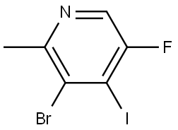 3-Bromo-5-fluoro-4-iodo-2-methylpyridine Structure