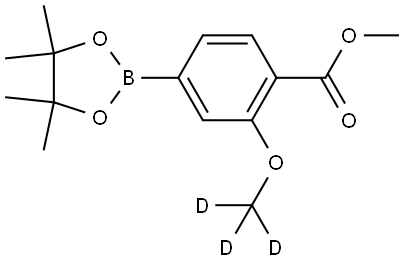 Methyl 2-methoxy-4-(4,4,5,5-tetramethyl-1,3,2-dioxaborolan-2-yl)benzoate-d3 Struktur