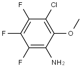 3-Chloro-4,5,6-trifluoro-2-methoxyaniline Structure