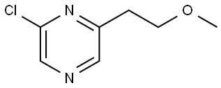 2-Chloro-6-(2-methoxyethyl)pyrazine Structure