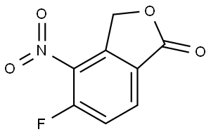 5-氟-4-硝基异苯并呋喃-1(3H)-酮 结构式