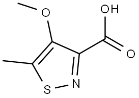 4-Methoxy-5-methylisothiazole-3-carboxylic acid Structure