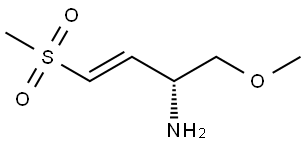 (R,E)-1-Methoxy-4-(methylsulfonyl)but-3-en-2-amine Struktur