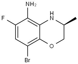 (S)-8-bromo-6-fluoro-3-methyl-3,4-dihydro-2H-benzo[b][1,4]oxazin-5-amine Structure