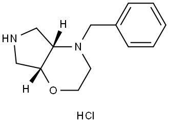 (4aS,7aR)-4-benzyloctahydropyrrolo[3,4-b][1,4]oxazine hydrochloride Struktur