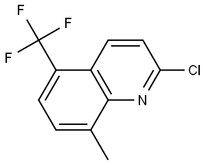 2-chloro-8-methyl-5-(trifluoromethyl)quinoline,3026713-57-2,结构式