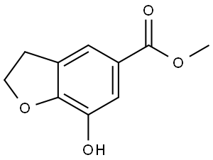 methyl 7-hydroxy-2,3-dihydrobenzofuran-5-carboxylate Structure