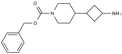 benzyl 4-(3-aminocyclobutyl)piperidine-1-carboxylate Structure