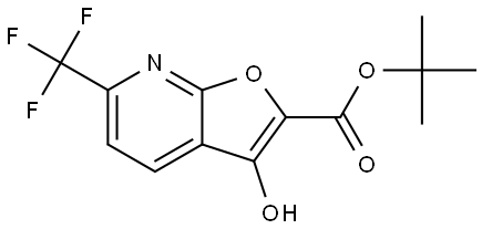 tert-butyl 3-oxo-6-(trifluoromethyl)-2,3-dihydrofuro[2,3-b]pyridine-2-carboxylate Structure
