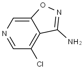 4-chloroisoxazolo[5,4-c]pyridin-3-amine Struktur