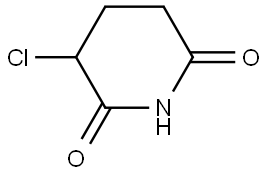 3-Chloropiperidine-2,6-dione Struktur