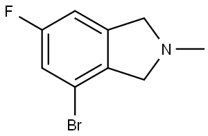 4-bromo-6-fluoro-2-methyl-2,3-dihydro-1H-isoindole Structure