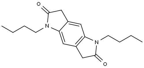 1,5-Dibutyl-5,7-dihydropyrrolo[2,3-f]indole-2,6(1H,3H)-dione Structure