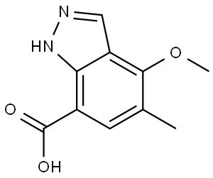 4-Methoxy-5-methyl-1H-indazole-7-carboxylic acid Structure