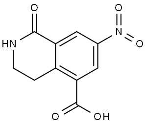 7-Nitro-1-oxo-1,2,3,4-tetrahydroisoquinoline-5-carboxylic acid Structure