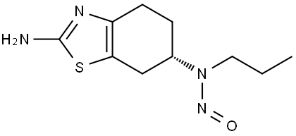 2,6-Benzothiazolediamine, 4,5,6,7-tetrahydro-N6-nitroso-N6-propyl-, (6S)- Structure