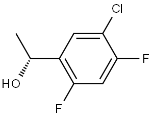 (R)-1-(5-氯-2,4-二氟苯基)乙醇,3028298-42-9,结构式
