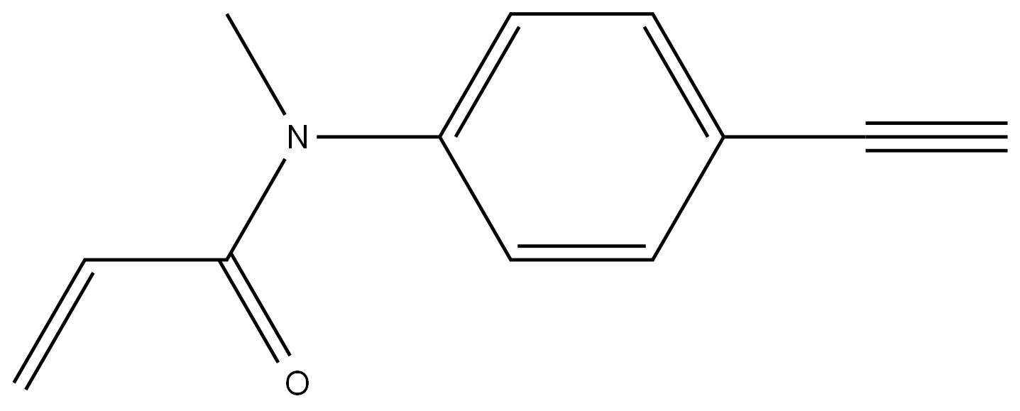 N-(4-ethynylphenyl)-N-methylprop-2-enamide,3029263-19-9,结构式