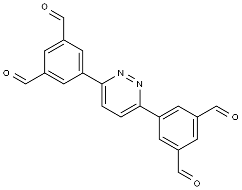 5,5'-(Pyridazine-3,6-diyl)diisophthalaldehyde Structure